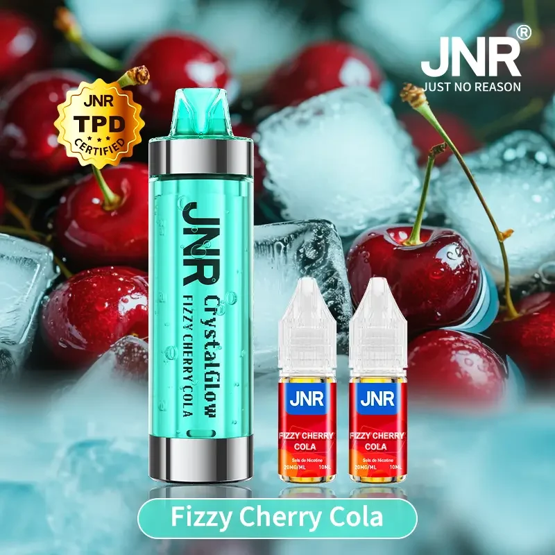 JNR Crystal Glow 33K Puffs - Kit Pod Remplissable et Rechargeable - Vape Grok