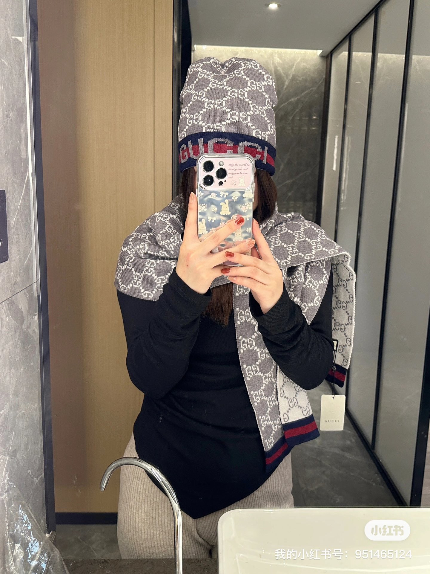 Sets of Knitte Cotton hat Scarf For winter TZ- 851001