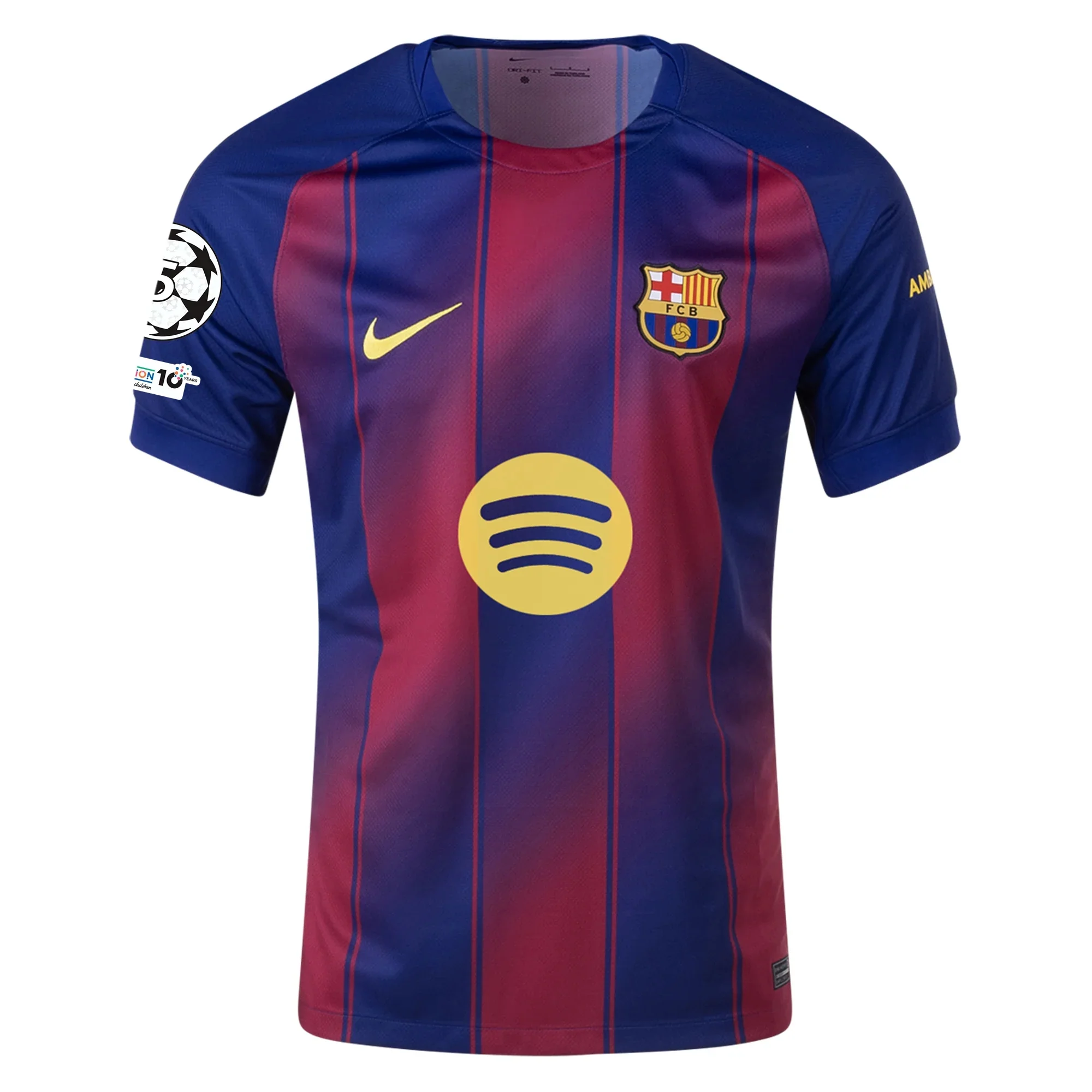 Nike Marcus Rashford FC Barcelona Home Jersey 25/26 w/ Champions League Patches (Deep Royal Blue/Midwest Gold)