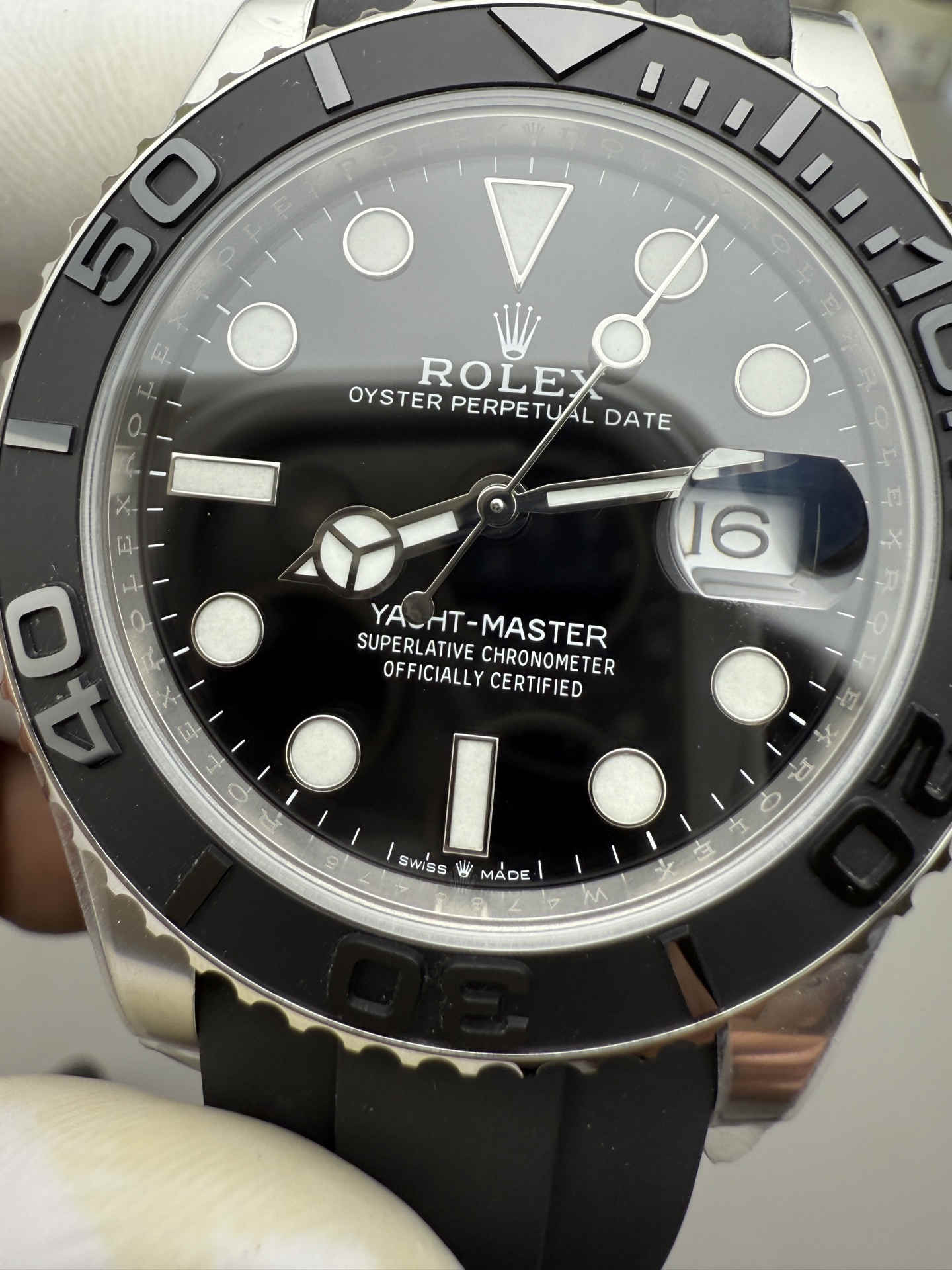 Yacht-Master 42 White Gold Replica – Premium Clean Factory 226659
