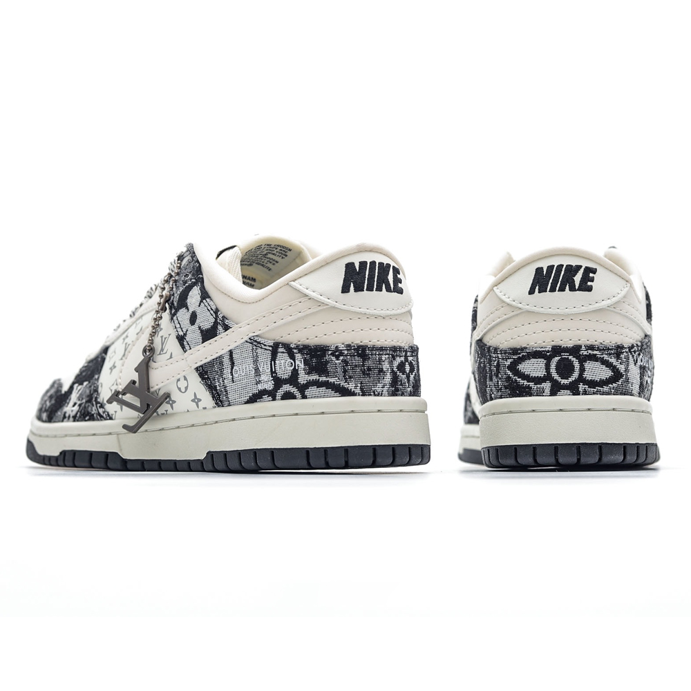 NK SB Dunk Low x Lois Vuton Monogram Denim Black NNL24112203