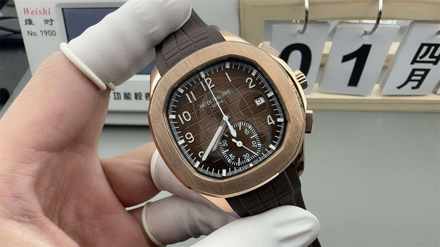3KF Patek 5968R – Premium Rose Gold Aquanaut Chronograph Replica