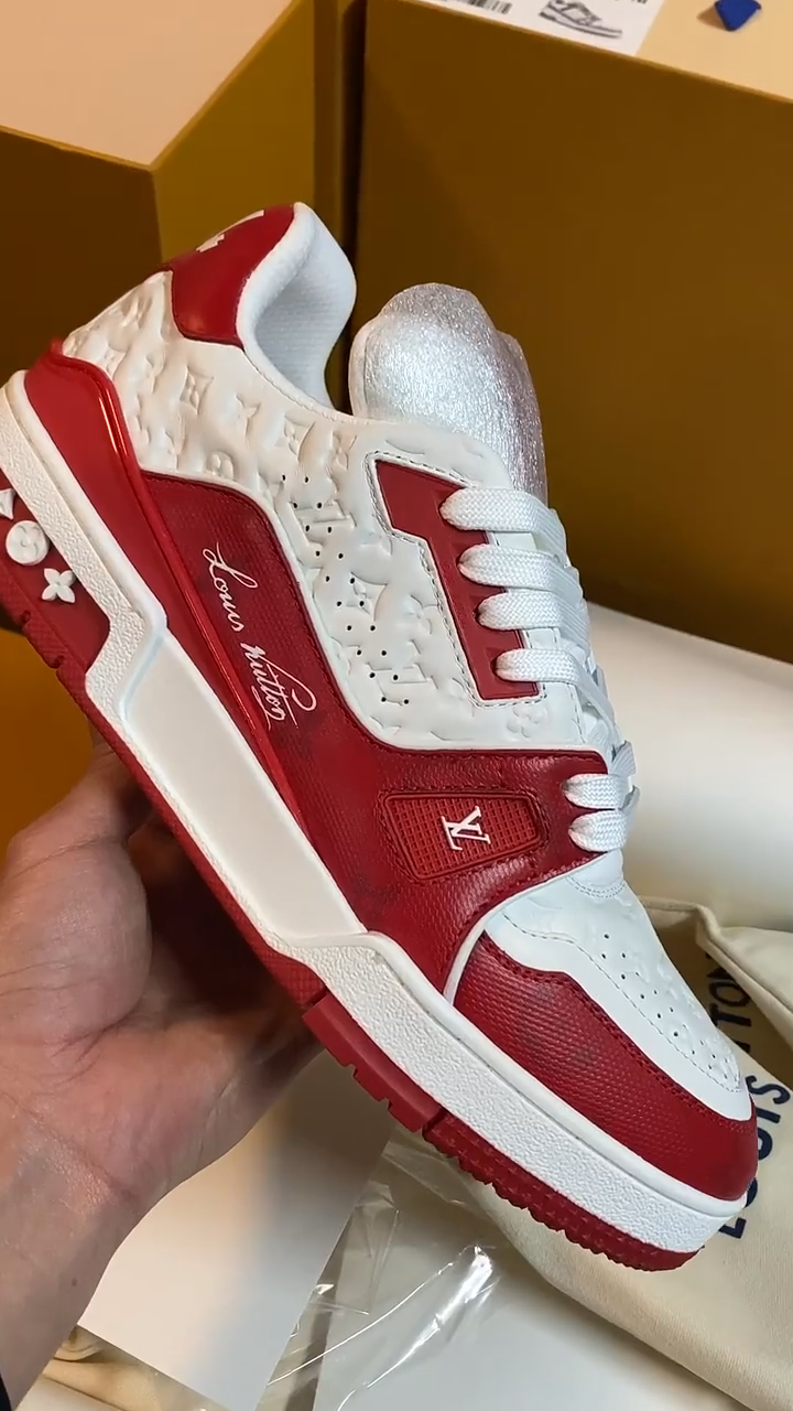LV  ’54’ Trainer Red White Sneaker