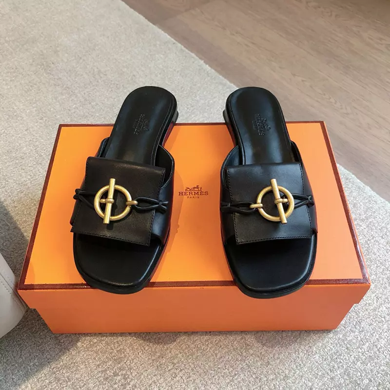 Fashion High Quality Real Leather Slippers LX-872310
