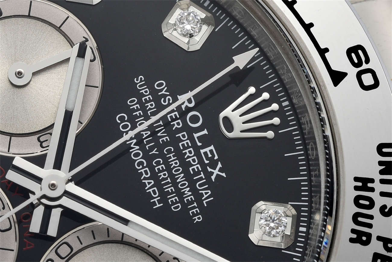 Clean Factory Rolex Daytona 126509 Replica – White Gold Black Diamond Dial (4131)