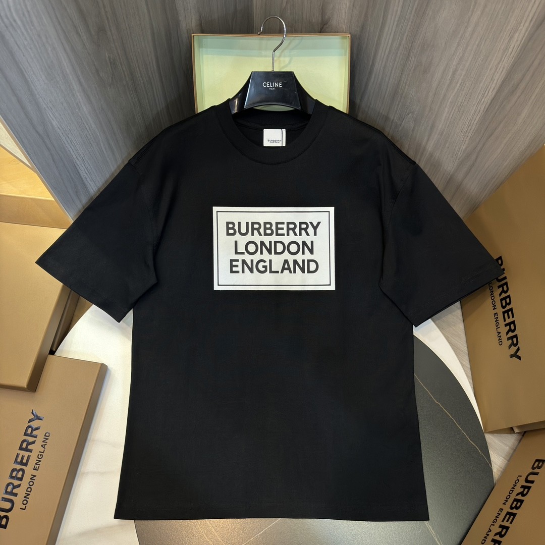 BBR 2024ss latest, logo printed cotton three-dimensional loose t-shirt