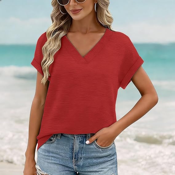 Womens V Neck T-Shirt