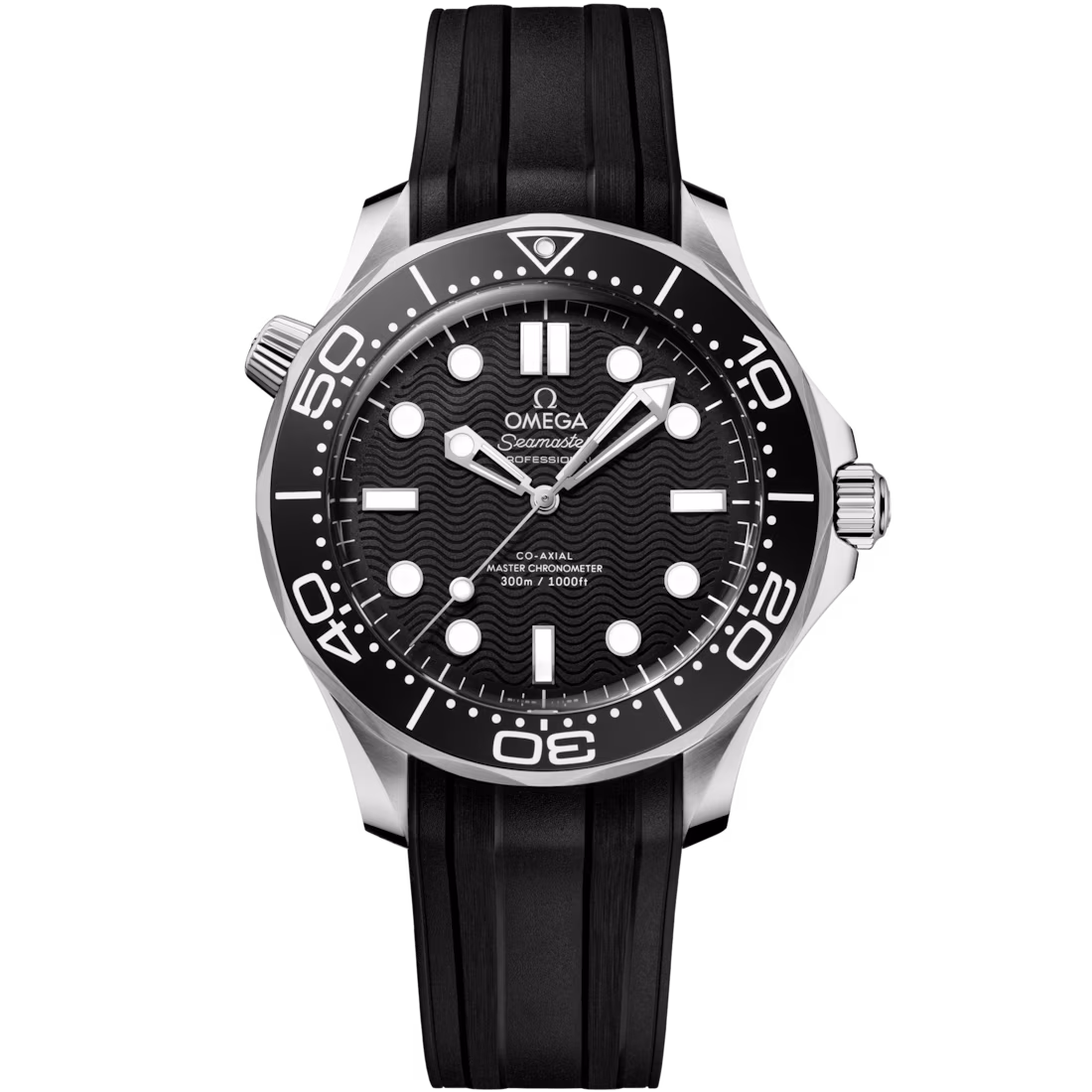 Omega Seamaster Diver 300M Black Rubber Strap Men's Watch 42mm 210.32.42.20.01.003