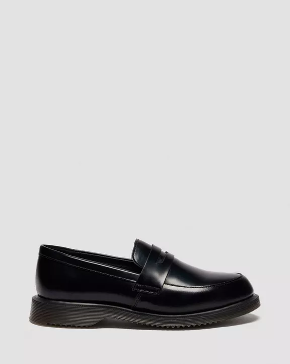 Temara Polished Smooth Leather Loafers