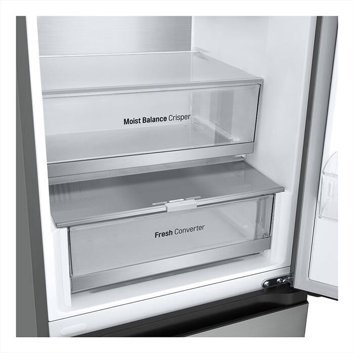 LG - Frigorifero combinato GBV5240APY Classe A 387lt-Acciaio inox