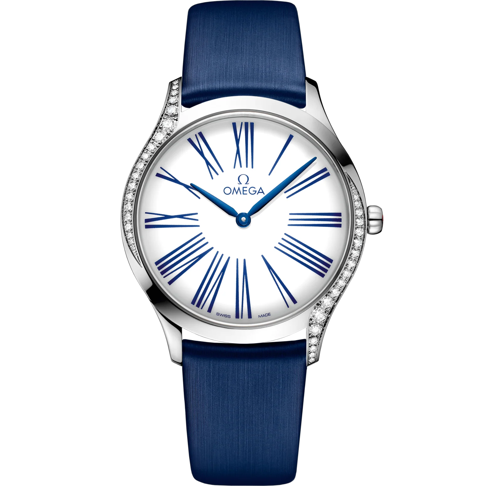 Omega De Ville Trésor 36mm White Dial with Diamonds Stainless Steel Strap 428.17.36.60.04.001
