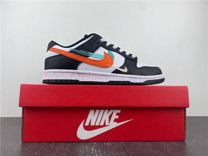 NK Dunk Low Multiple Swooshes White Washed Teal FD4623-131