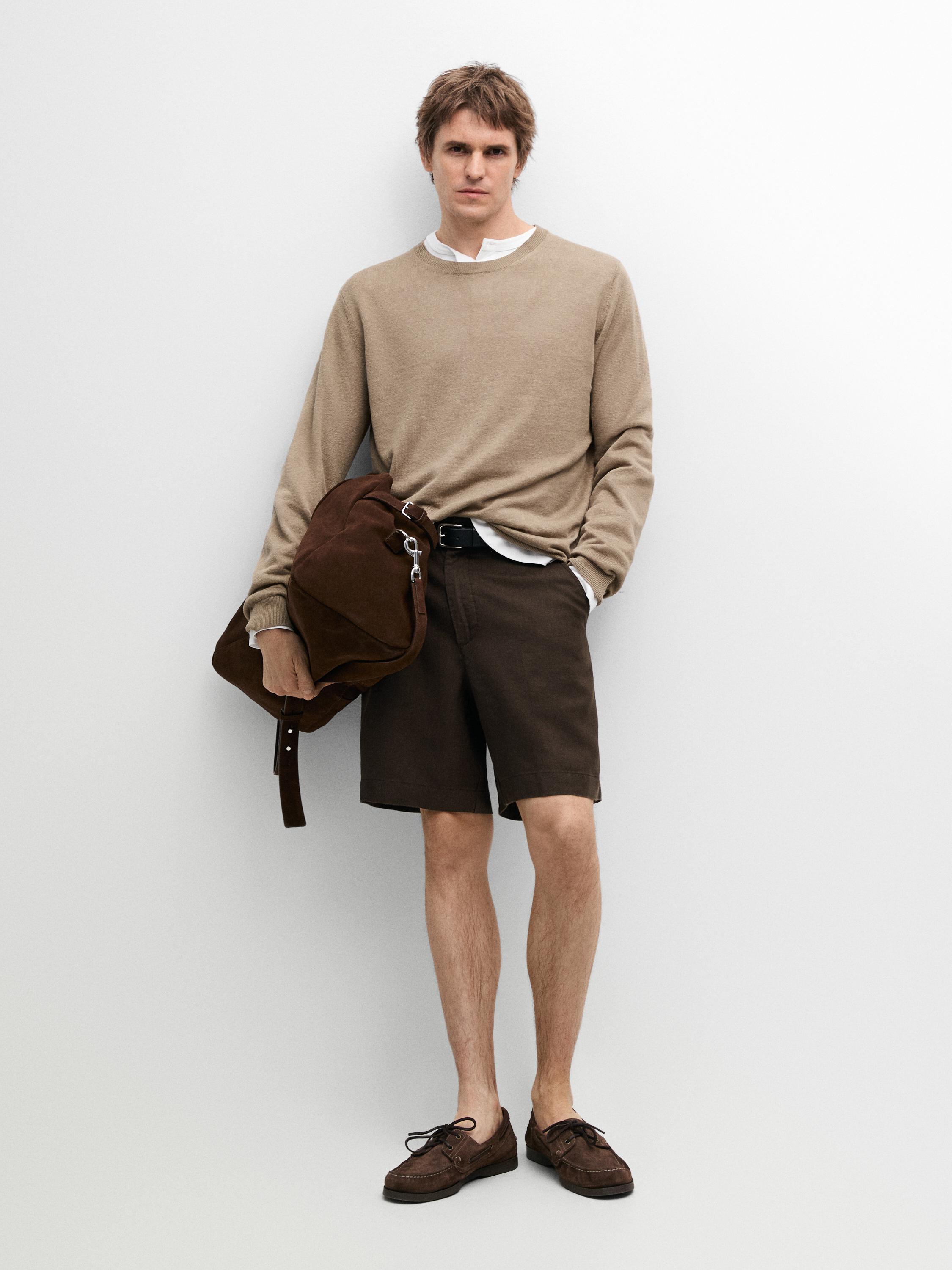 Bermuda larga lino total look