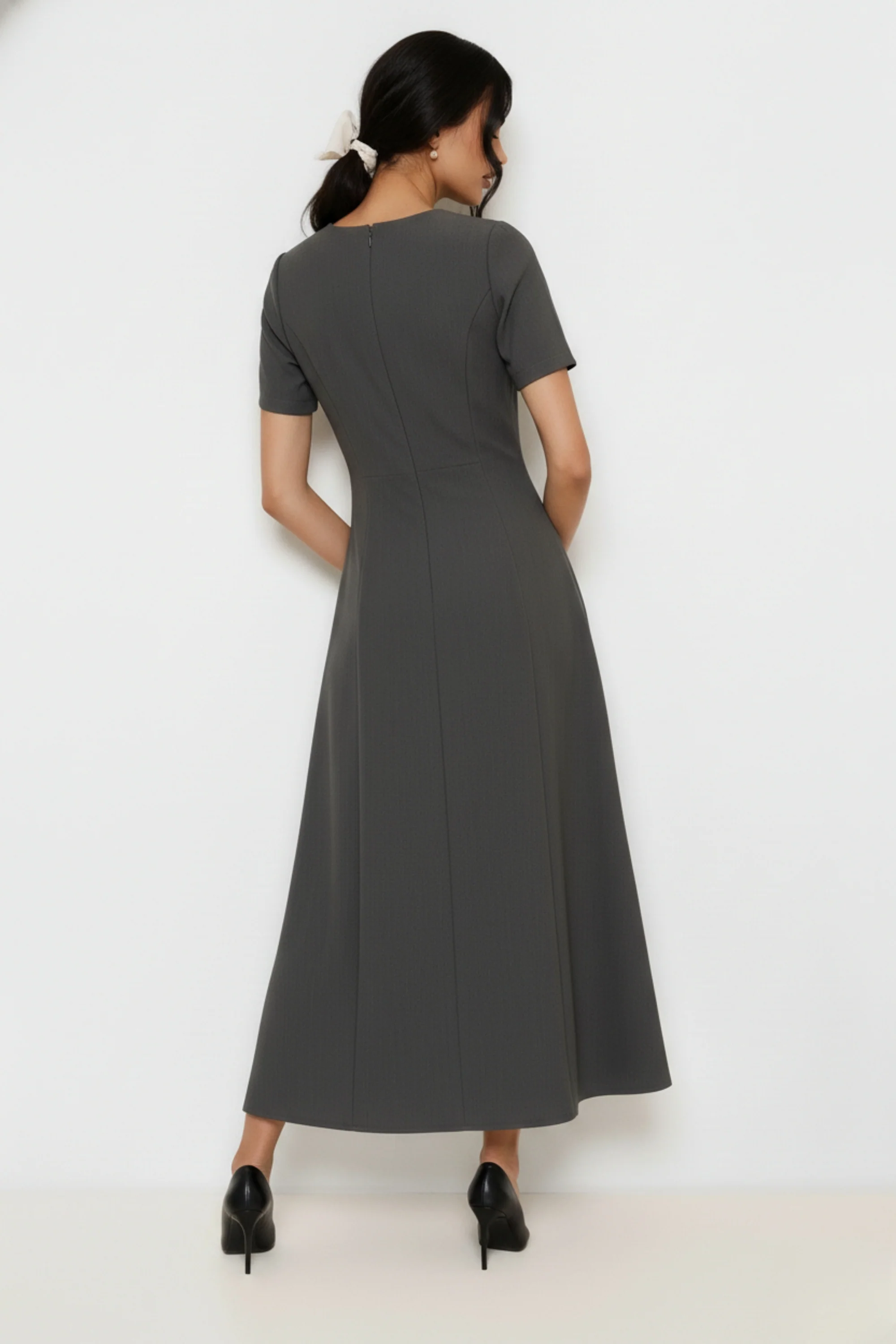 Seal Grey Maxi Dress