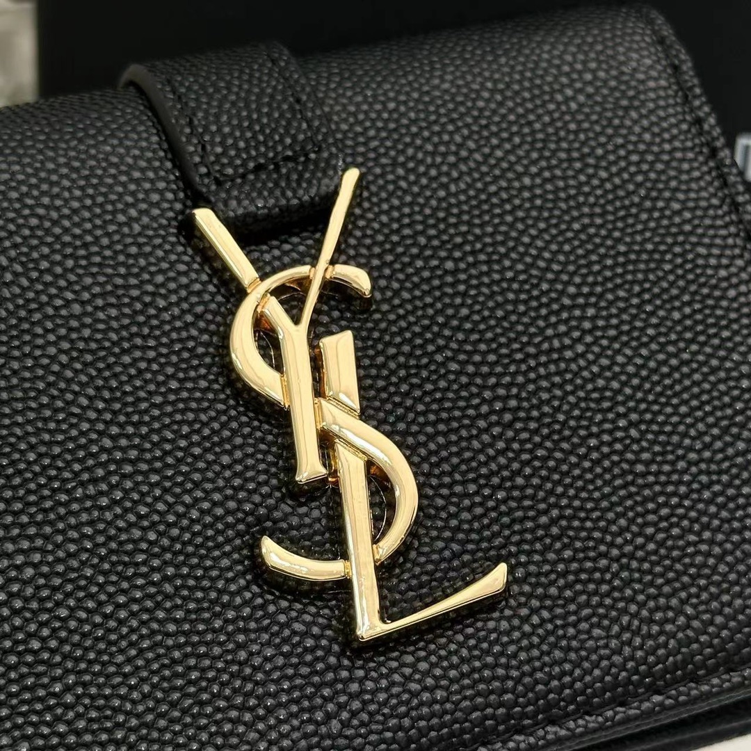 3.9″x3.5″ Leather Black Wallet QB-927109