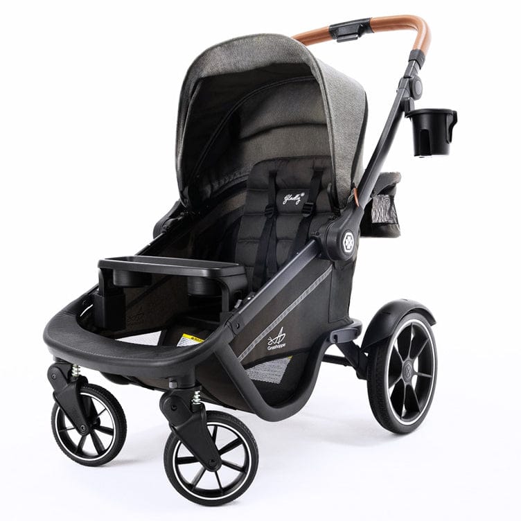 Gladly Family Grasshopper 8-in-1 Single-to-Double Stroller - Cobblestone