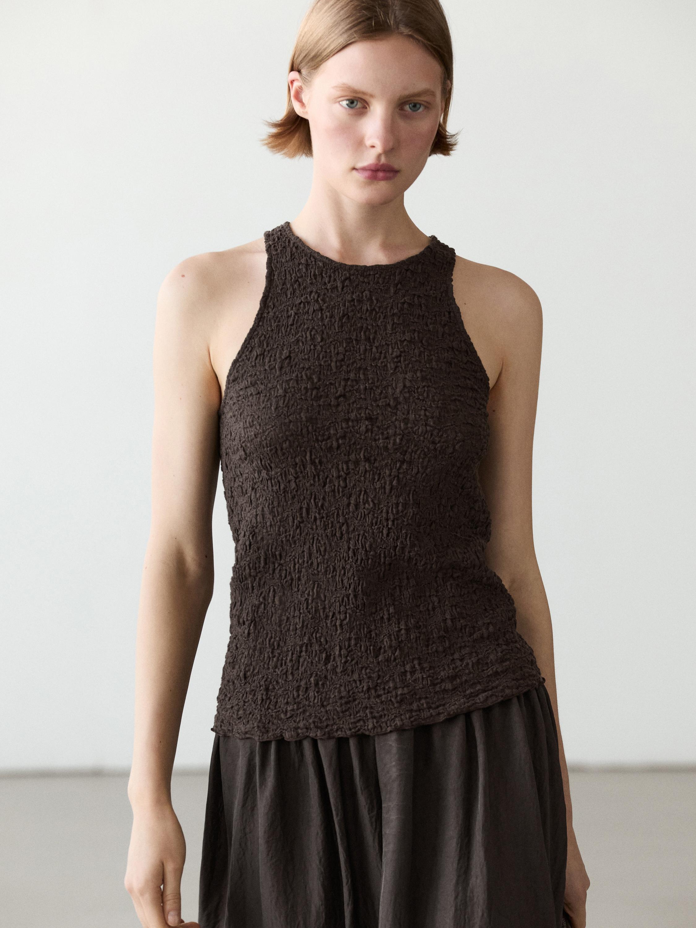 Top halter estructura