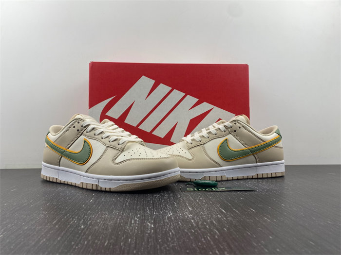 NK Dunk Low Pale Ivory Oil Green FQ6869131
