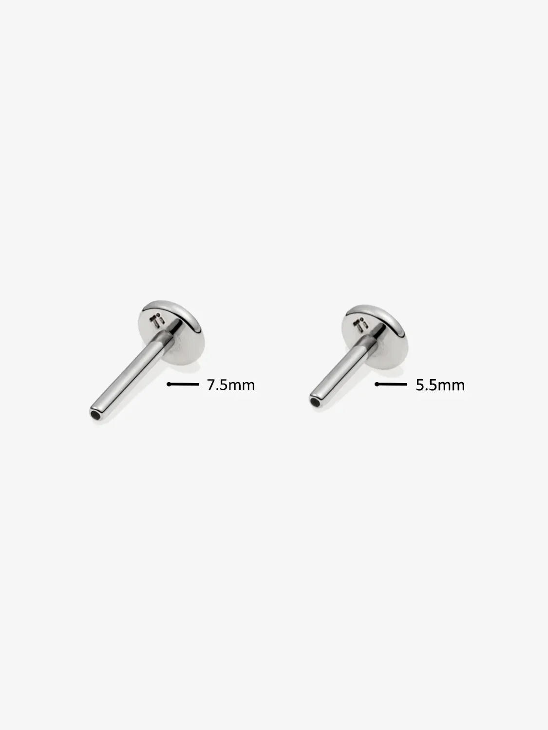 Silver Tiny Sapphire Flat Back Studs