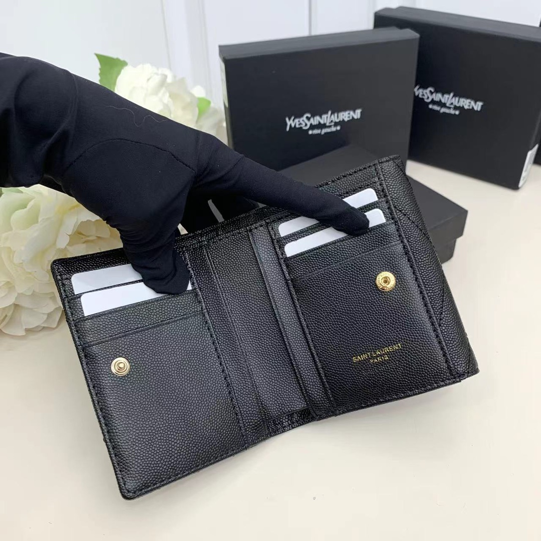 Fashion 4.9″x3.9″x1.0″ Leather Wallet QB-927018
