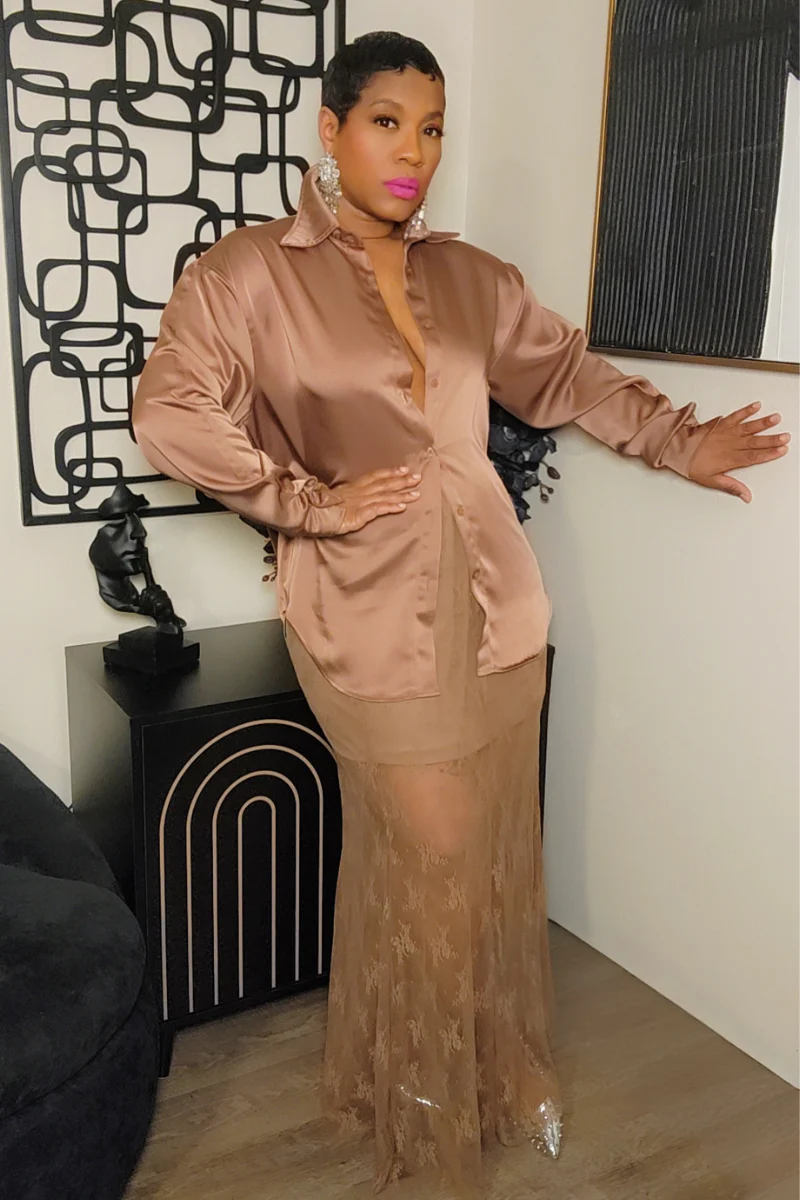 Miriam Skirt Set (Champagne)