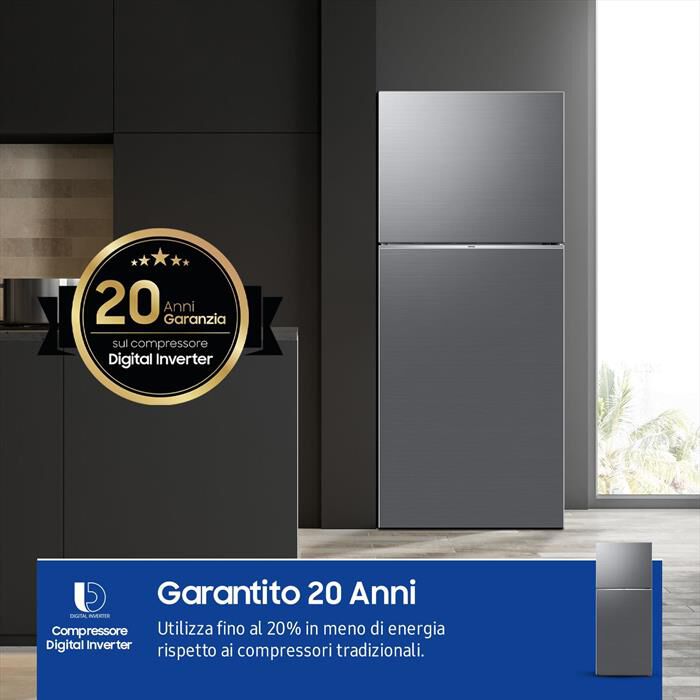 SAMSUNG - Frigorifero 2 porte RT38CG6624S9ES Classe E 393 lt-METAL INOX