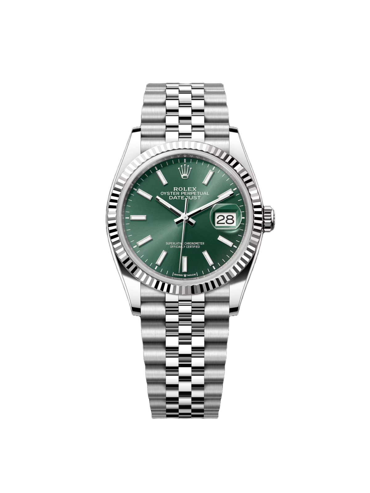 【Super Clone】RLX  Datejust 36mm 126234-0051 Mint Green Dial Jubilee Bracelet Watch