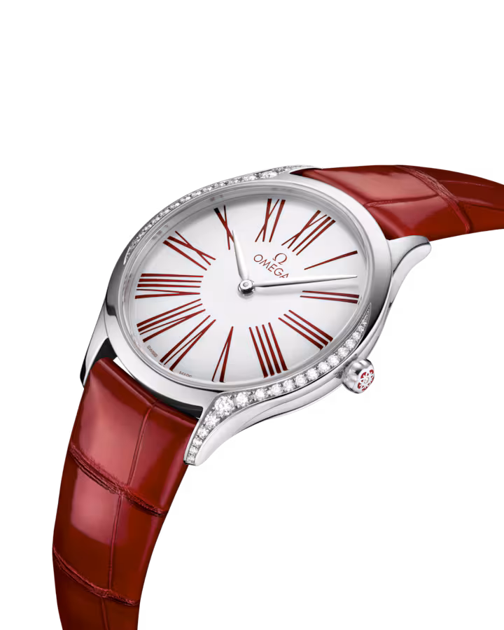 Omega De Ville Trésor 36mm White Dial with Diamonds Stainless Steel Strap 428.18.36.60.04.002