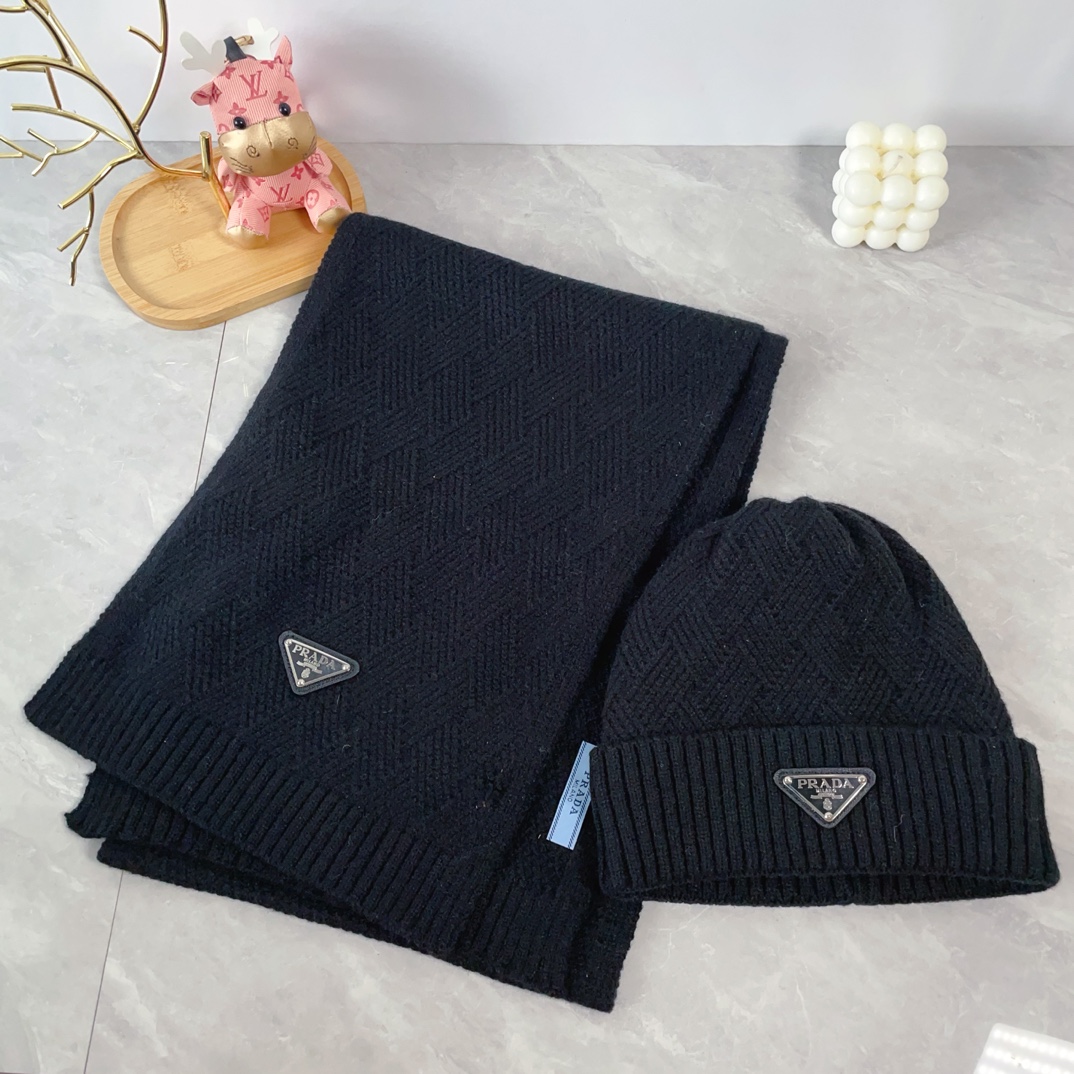 Sets of Knitte Cotton hat Scarf For winter TZ- 851010