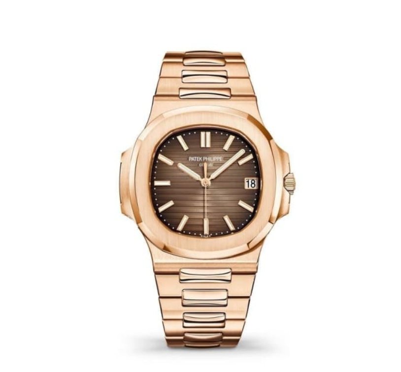 12A Patek Philippe Nautilus 5711/1R‑001, Rose Gold, Light‑Dark Brown Gradated Dial