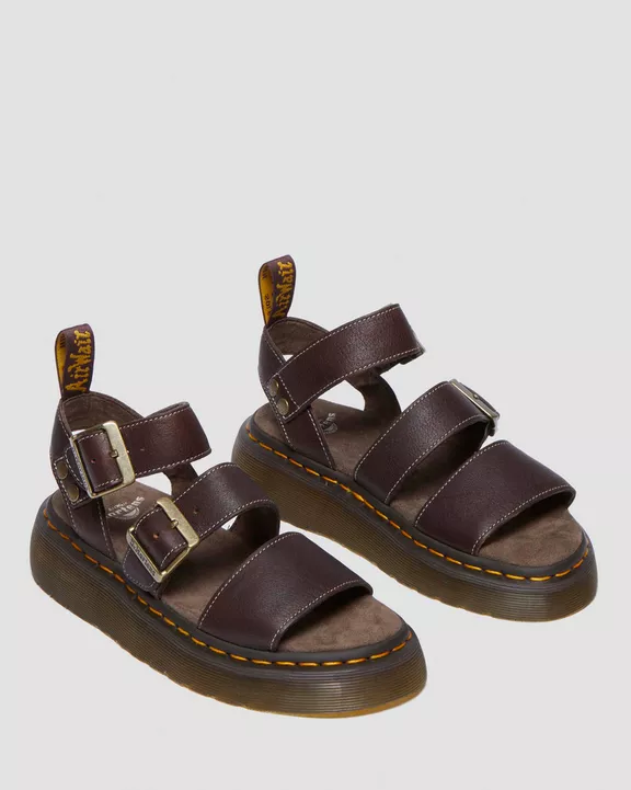 Gryphon Quad Grizzly Leather Sandals