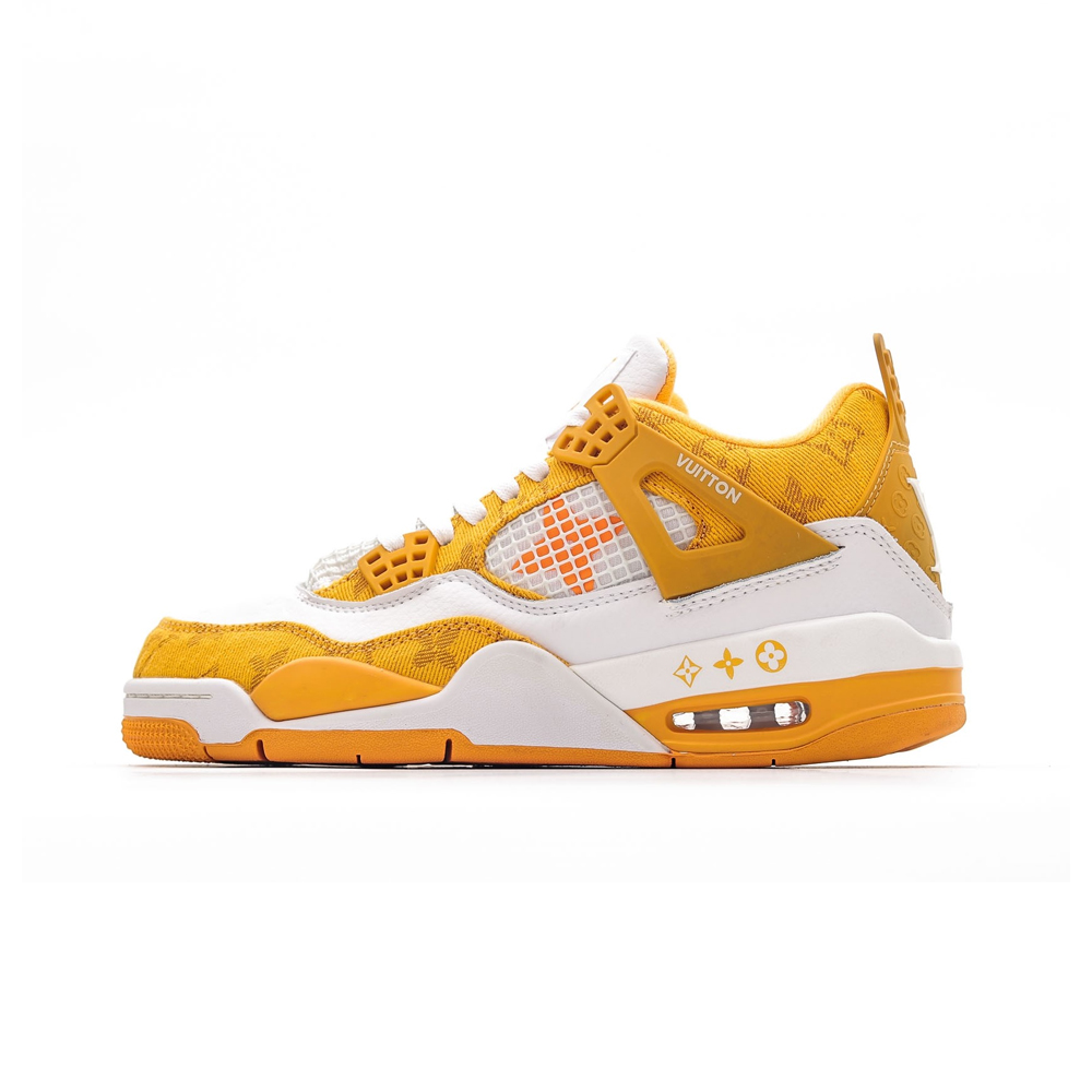 NK Air Jordan 4 Retro X Lois Vuton Monogram Yellow NNL24111209