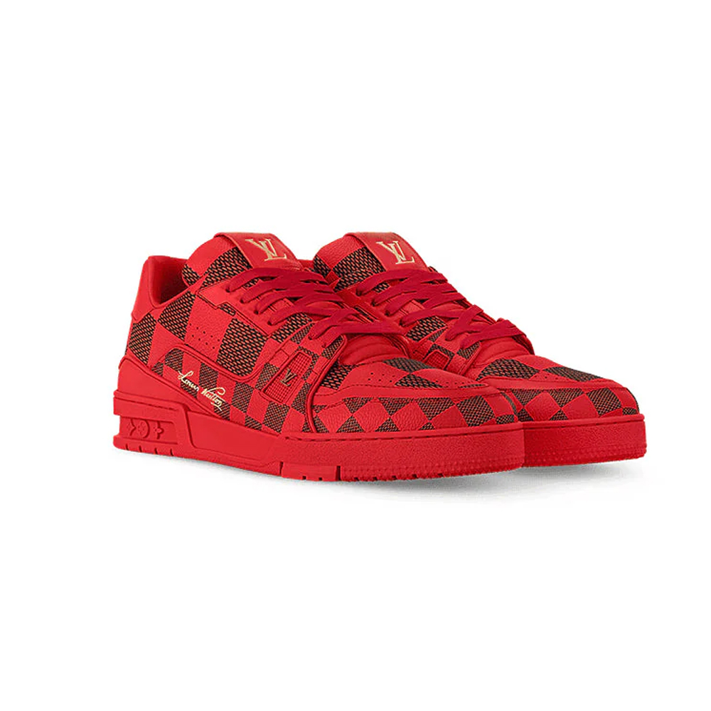 LV  Trainer Sneaker ‘DarkRed’