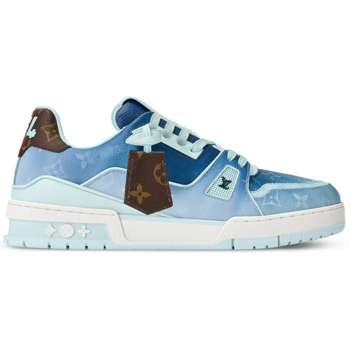 Trainer Sneaker Monogram-printed canvas Blue