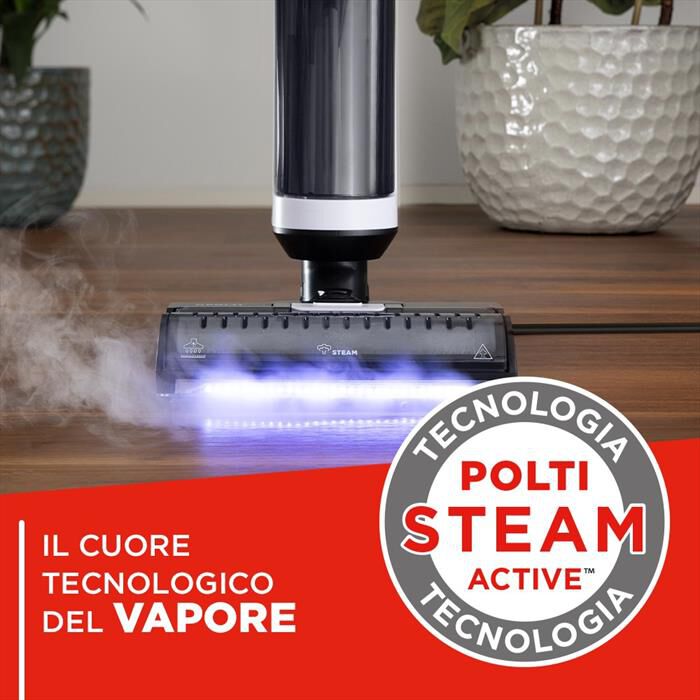 POLTI - Lavapavimenti ROLLYSTEAM WD10-bianco/nero