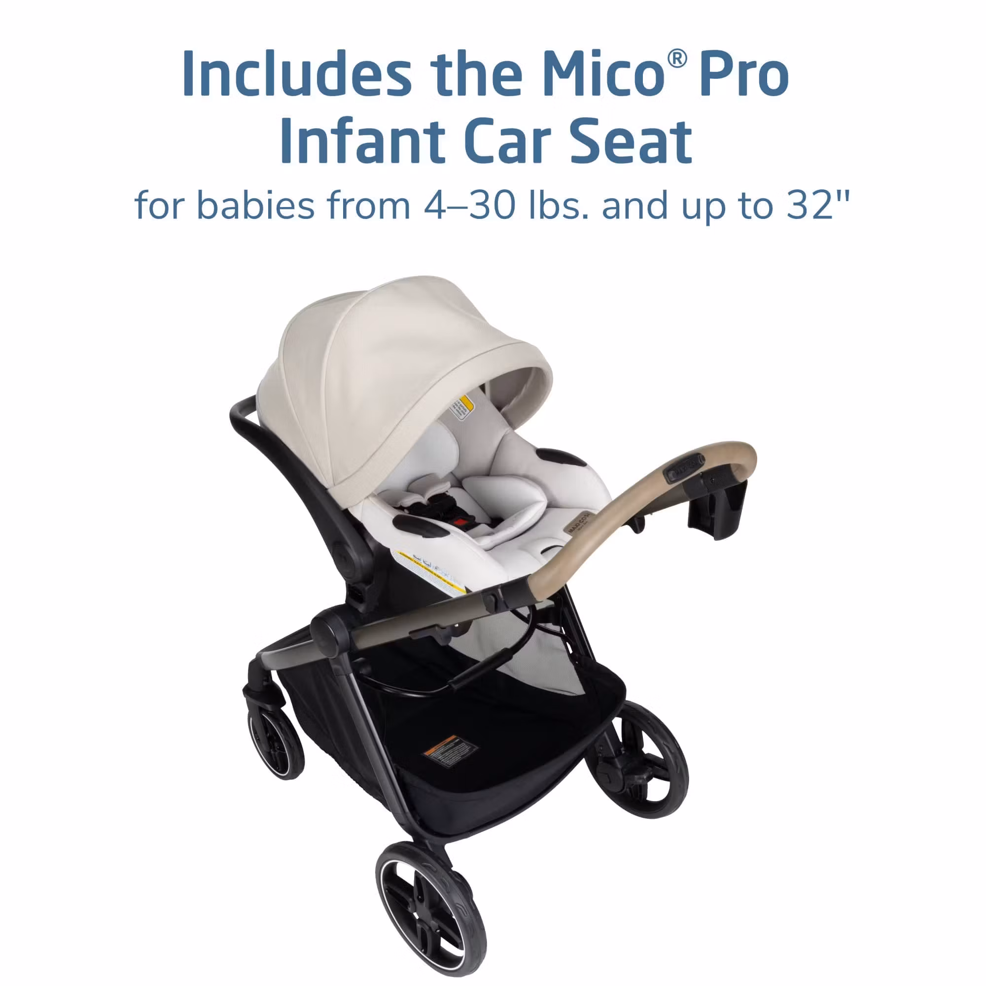 Maxi-Cosi Zelia Pro 5-in-1 Travel System - Classic Oat