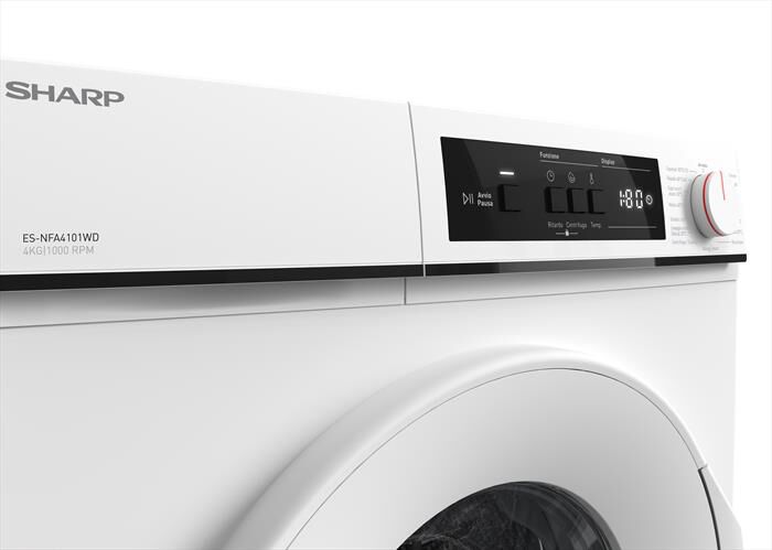 SHARP - Lavatrice ES-NFA4101WD 4 Kg Classe D-Bianco