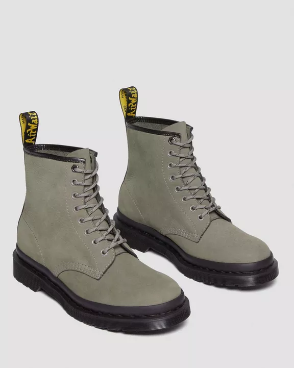 1460 Milled Nubuck Leather Lace Up Boots