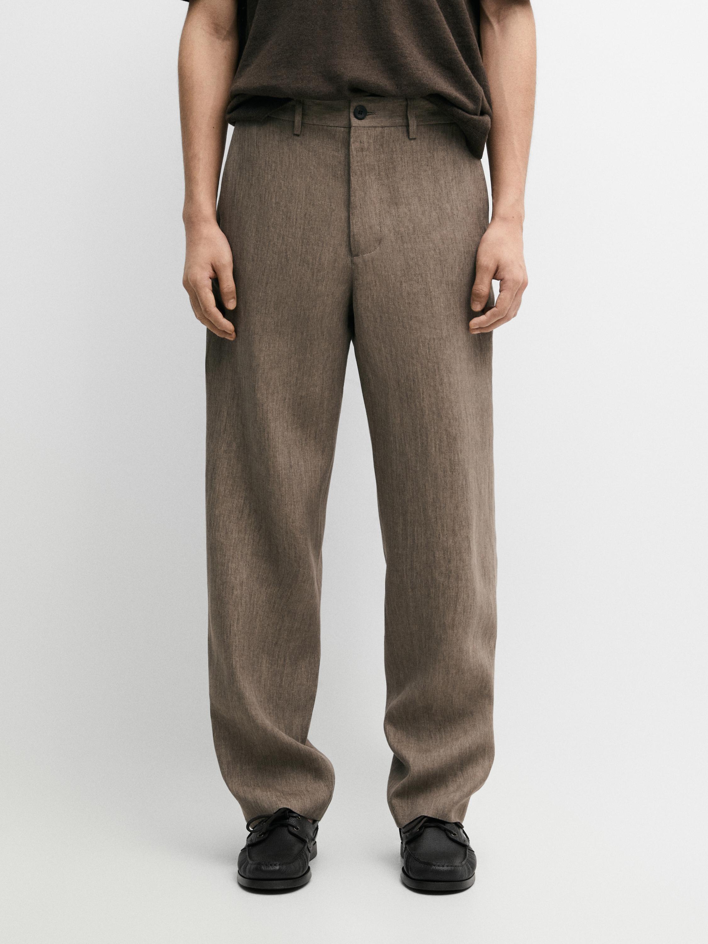 Pantalón traje lino