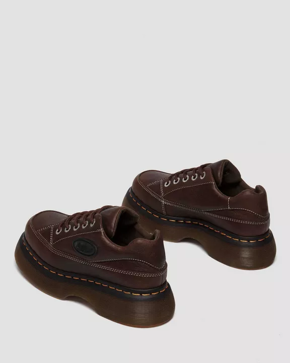 Buzz 5-Eye Grizzly Leather Shoes