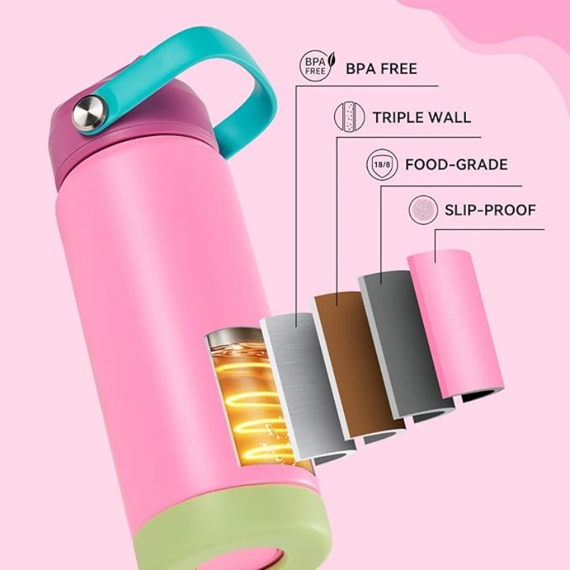 THERMOCLOUD 18oz Insulated Stainless Steel Water Bottle