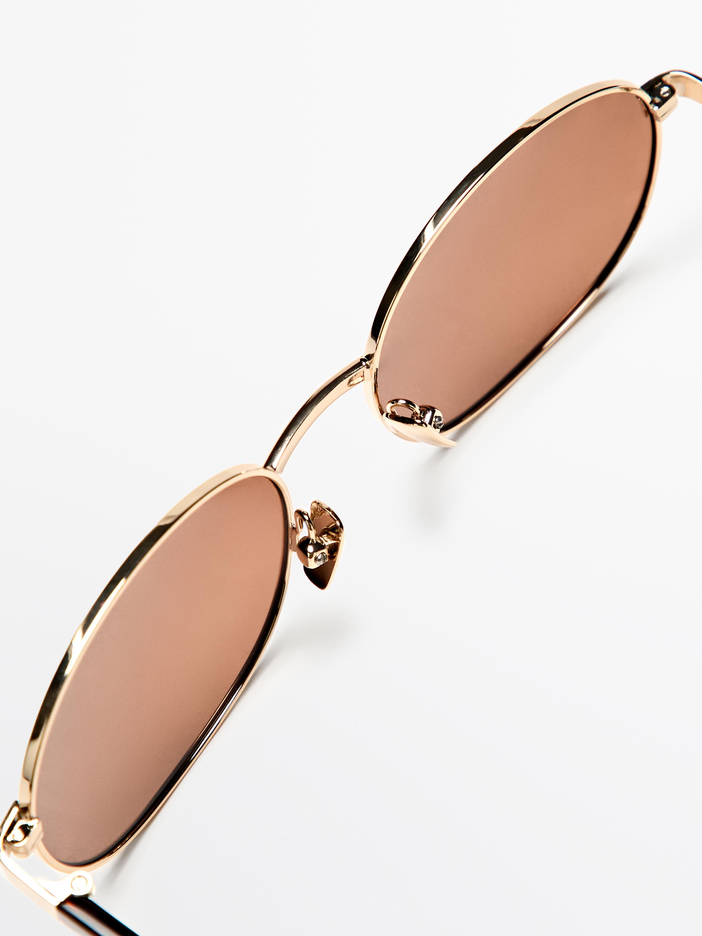 Gafas de sol metálicas - carey redondas