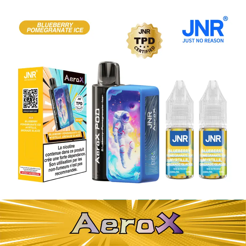 JNR AeroX 32000 Puffs - Kit Pod Remplissable et Rechargeable - Vape Grok