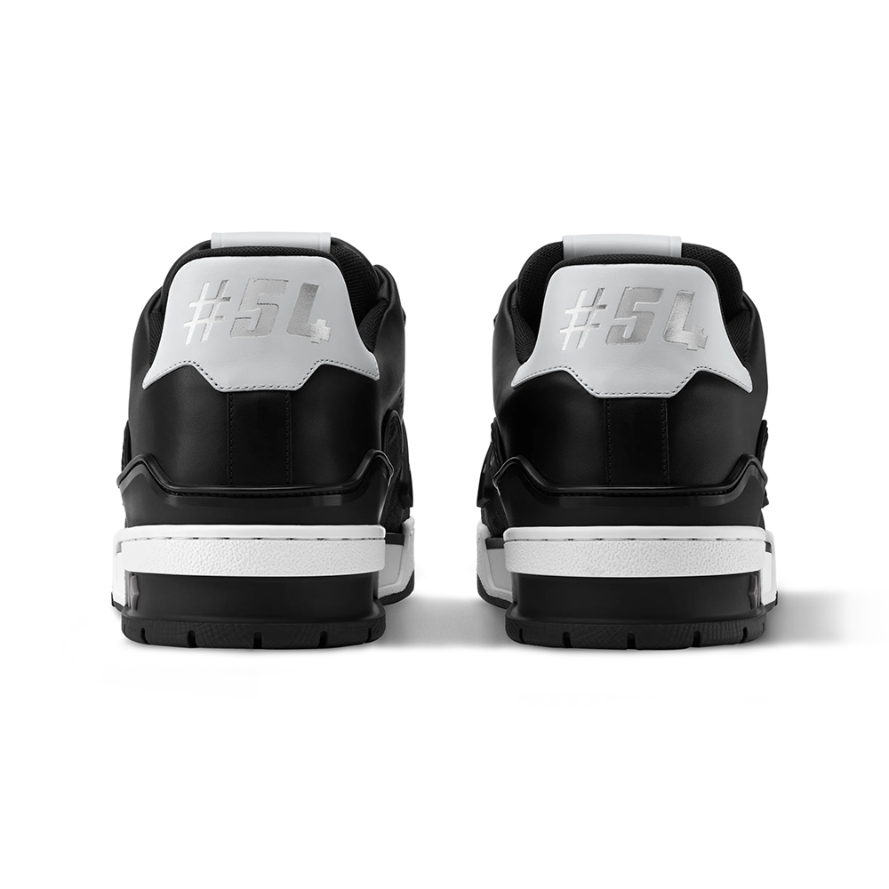 LV  Trainer Black Monogram Leather Sneaker