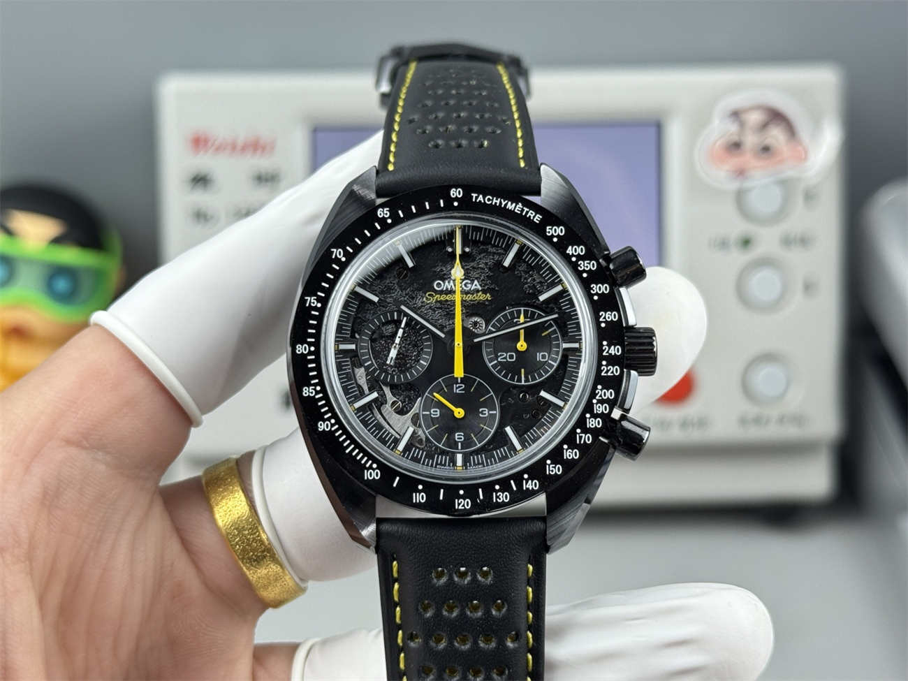 BLS Factory Omega Speedmaster Apollo 8 Replica – Dark Side of the Moon V2 (Real Ceramic)