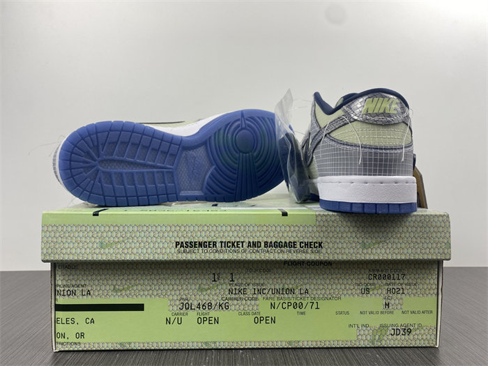 NK Dunk Low Union Passport Pack Pistachio DJ9649-401