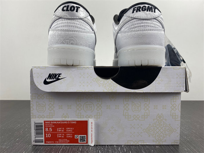 NK Dunk Low CLOT Fragment White FN0315-110