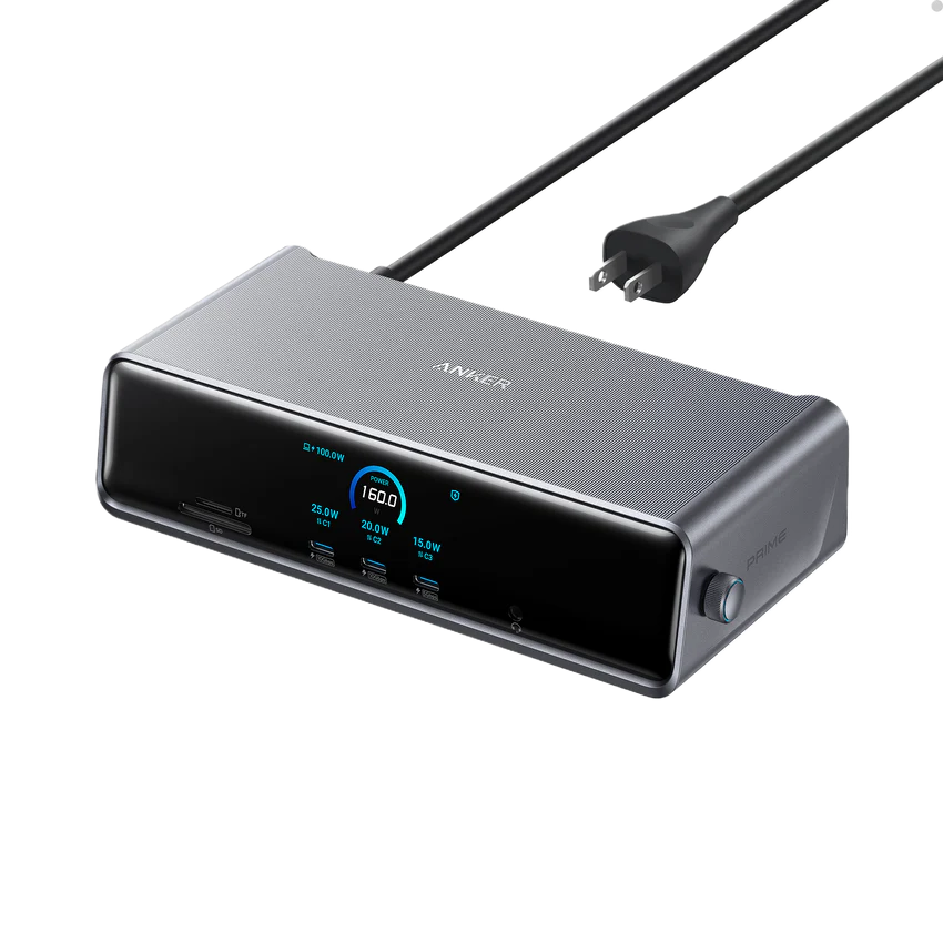 Anker Prime Docking Station (DL7400)  and USB-C to USB-C Cable (Thunderbolt 4 Compatible)