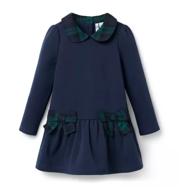 Tartan Bow Ponte Dress