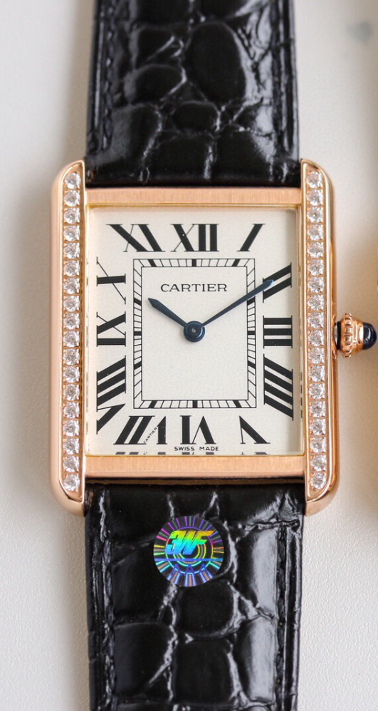 Carti Tank W5200005 W5200003 Couple Watch Diamond